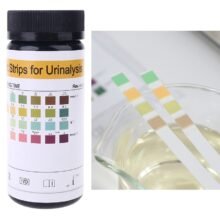 100Pcs URS 4K Glucose pH Protein Ketone Blood Urine Test Strip Reagent Strip For Urinalysis With Anti VC