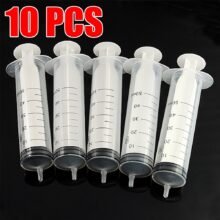 10PC Translucent Measuring Syringe 50ml Plastic Syringe