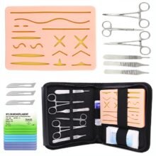 20pcs Surgical Skin Suture Pad Simulated Practice Kit Wound Silicone Suturing Skin Operate Training Model Teaching Tool FDA