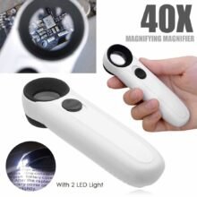 40X Magnifying Glass with 2 LED Light