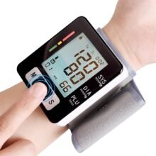 Automatic Digital Arm Blood Pressure Monitor Sphygmomanometer Pressure r Medical Finger Oximeter Fingertip