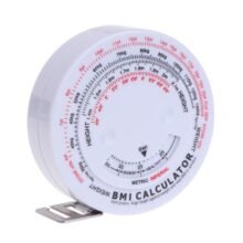 Body Mass Retractable Tape 150cm Measure Calculator Diet
