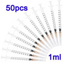 Disposable Plastic Industry Syringe 1ml With Needles 1cc Sterile 50pcs