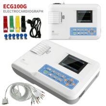 ECG100G ECG Machine Color Display Digital Electrocardiograph Single Channel 12 Leads EKG Monitor + Software +Printer