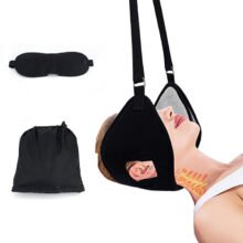 Neck Traction Device Adjustable Neck Stretcher for Helping Neck Pain Relief Portable Cervical Traction Hammock with Detachable