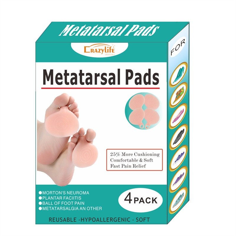 Metatarsal Pads Ball of Foot Cushions Set Soft Breathable Non-slip