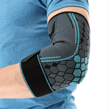 Amazon Custom Logo Soft Compression Bodybuilding Weightlifting Arm Sleeves Elbow Support Brace for Sports