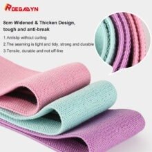 7 IN 1 Home Gym Hip Leg Training Exercise Hip Loop Women Yoga Fitness Elastic Fabric Resistance Bands Set