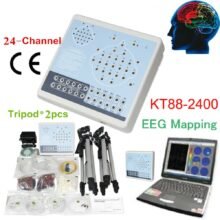 KT88 2400 Digital EEG Machine 24 Channel Electric Brain Activity Mapping System Electroencephalogram Mapping System USB Software