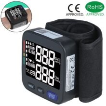 Medical Tonometer BP Wrist Blood Pressure Monitor Electric Automatic