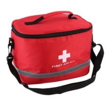 Outdoor First Aid Kit Sports Camping Bag Home Medical Emergency Survival Package Red Nylon Striking Cross Symbol Crossbody Bag