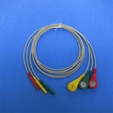 Popular din style holter ECG cable 3 snap