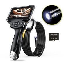Handheld LCD Inspection Camera 8mm Industrial Digital Endoscopy With 32GB TF Card