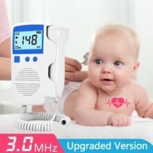 Pregnancy Doppler Fetal Heart Rate Monitor Baby Fetal Heart Rate Detector Lcd Display No Radiation