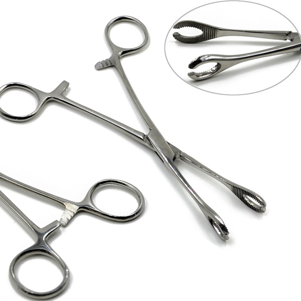 Piercing Clamps - 25Pcs Piercing Forceps Septum Forceps Clamps Rounded  Slotted Disposable Piercing Clamps for Ear Nose Lip Navel Tongue Septum  Belly