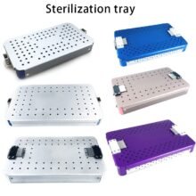 Sterilization Case Single Layer Autoclavable Tray with Silicone Mat