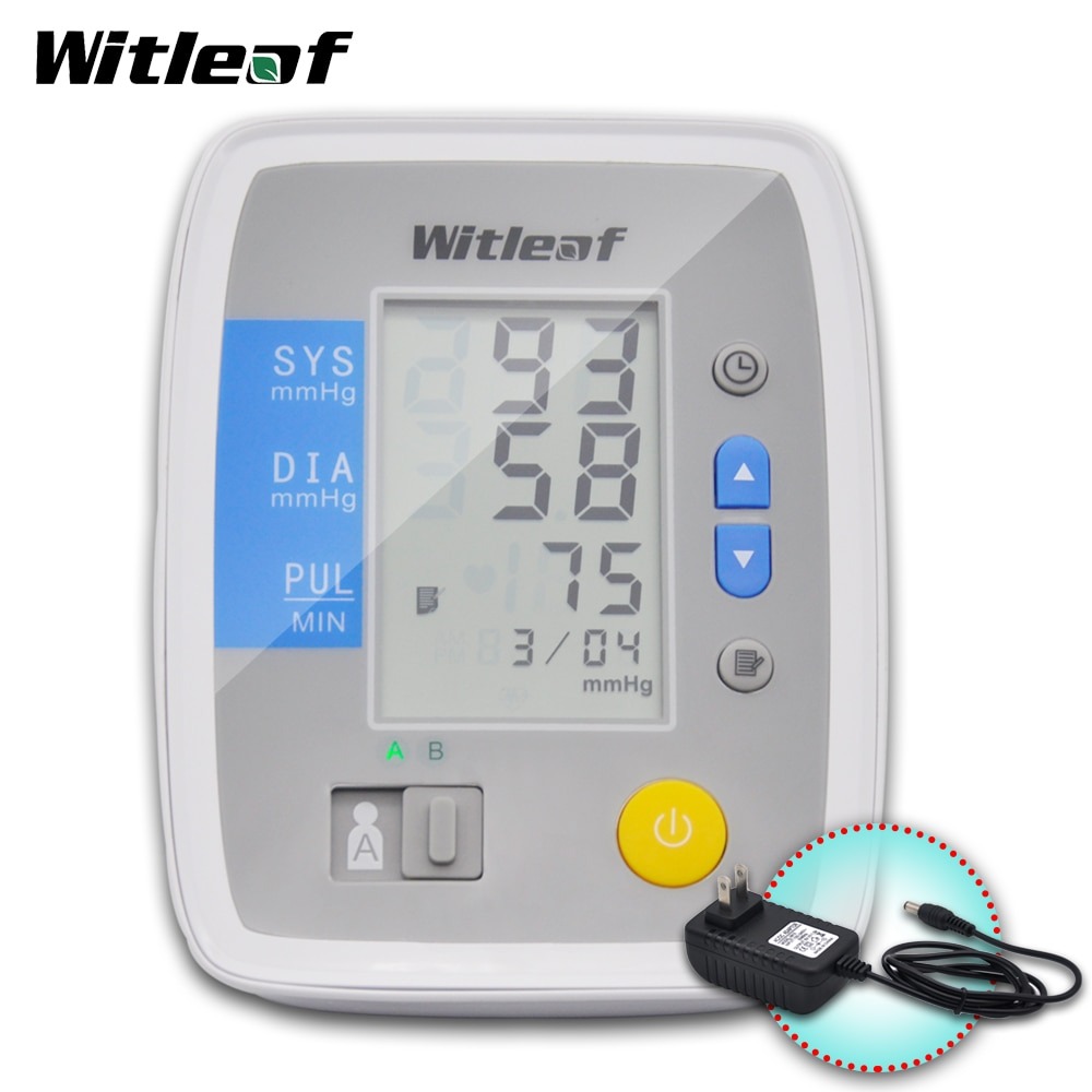 WIT-B300 Rechargeable Blood Pressure Monitor Sphygmomanometer Electronic BP  Cuff LCD Screen Upper Arm Heart Beat Monitor - AliExpress