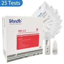 Wondfo 25 Tests One Step HIV 1/2 Whole Blood/Serum/Plasma Test