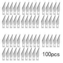 100pcs #11 Blades Stainless Steel Engraving Knife Blades Metal Blade Wood Carving Knife Blade Replacement Surgical Scalpel Craft