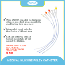 10pcs 2 way Medical Silicone Foley Catheter Urethral