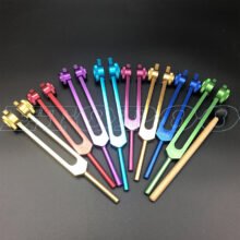 128Hz 256HZ 512C MI528 C64 Medical Neurological Tuning Fork Sets for Sound Healing Therapy Aluminum Alloy Multiple Color Choice