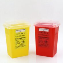 2pcs Professional 1L  Sharps Container Plastic Biohazard Needle Disposal Sharps Containers