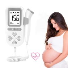 3.0MHz Prenatal Fetal Doppler Heart Rate Monitor Portable Ultrasonic Pregnant Woman Fetal Heart Rate Monitor without Radiation