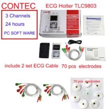 CONTEC ECG Holter Dynamic ECG Monitor System 24 hours ECG Recorder TLC9803Complimentary additional lead wire and electrodes