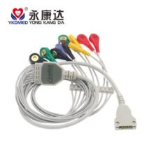Compatible HZBH 10 Lead Holter ECG Cable