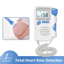 Doppler Fetal Heart rate Monitor Home Pregnancy Baby Fetal Sound Heart Rate Detector LCD Display No Radiation Heartbeat Probe