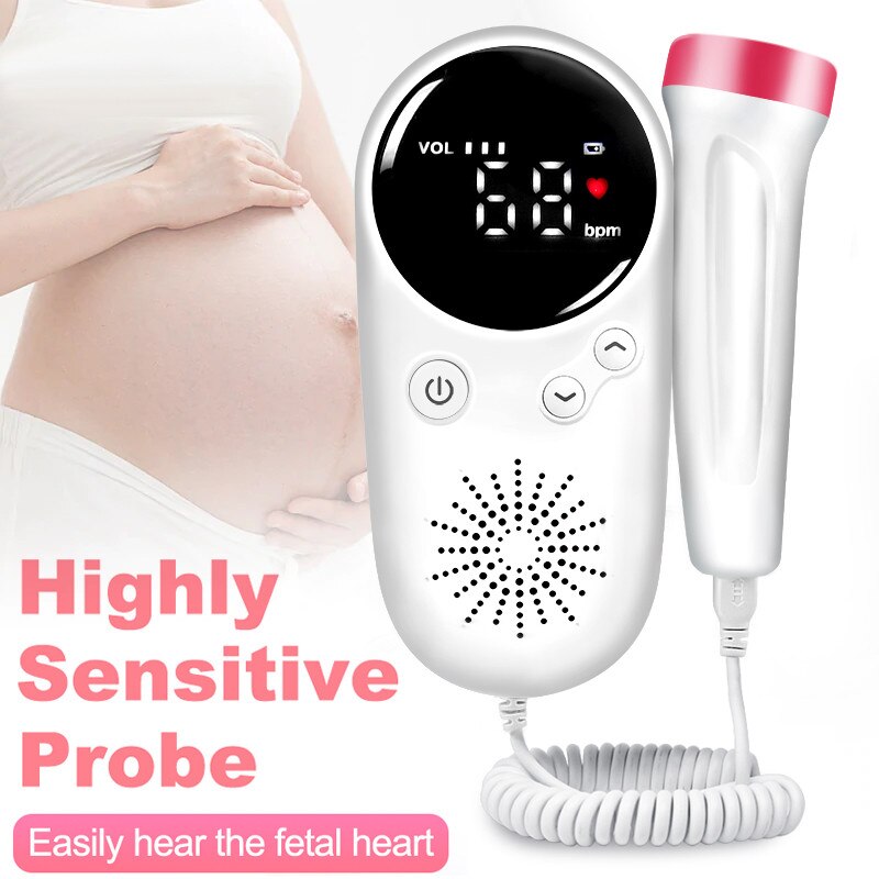 Baby Portable Doppler Fetal Doppler Ultrasound Doppler Foetal Bebe