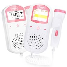 Doppler fetal baby heart rate monitor pocket Doppler 2.5MHz ultrasound baby heart rate monitor pregnant fetal heart rate monitor