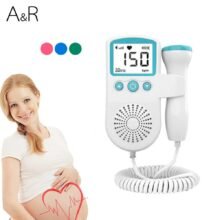 Fetal Doppler Upgraded Fetal Home Pregnancy Heart Rate Monitor Baby Fetal Heart Rate Detector LCD Display No Radiation
