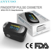 Fingertip Pulse Oximeter SpO2 Oxygen Saturation PI PR Sleeping Monitor OLED Display Non-invasive