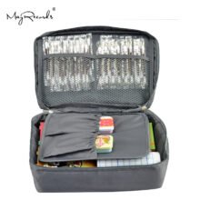 Grey Outdoor Travel First Aid Kit Bag Home Small Medical Box Emergency Survival kit Treatment Outdoor Camping