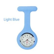 High Quality Fob Silicone Colorful Portable Waterproof Quartz Pocket Nurse Watch With Clip
