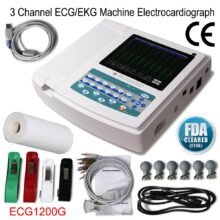 SINOHERO SE1200Lite Touch Screen 12 Channel 12 lead ECG Machine Digital Electrocardiograph EKG Monitor with Software
