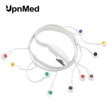 HP Holter 10 Lead One Piece ECG Cable and Leadwires,Snap,IEC