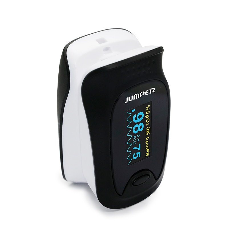 Jumper Finger Pulse Oximeter With Case, Black Fingertip Oximetro de pulso de dedo OLED Pulse Oximeters Saturator Pulsioximetro (14)