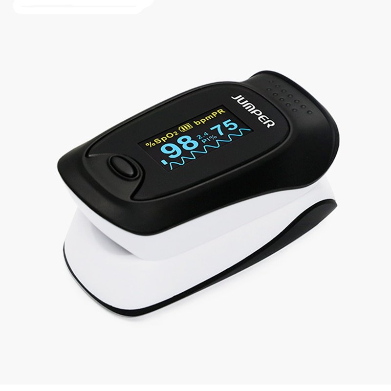 Jumper Finger Pulse Oximeter With Case, Black Fingertip Oximetro de pulso de dedo OLED Pulse Oximeters Saturator Pulsioximetro (11)