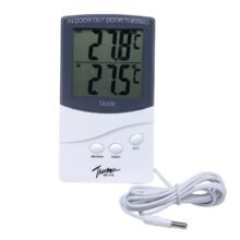High-precision Electronic Thermometer with Probe Indoor Outdoor Home Industrial Double Display Thermometer TA338