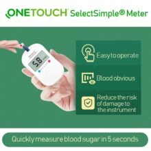OneTouch Select simple 5s 1ul Glucometer Blood Glucose Meter for Select Test strips Lancets Needles Diabetic Medical Monitor