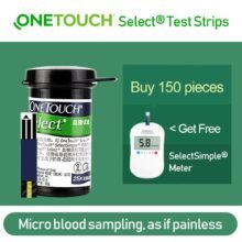 OneTouch Select simple Blood Glucose Meter Sugar Monitor & Test Strips & Lancets Blood Sugar Detection Test