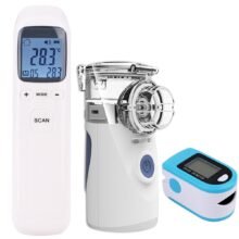 Portable Medical Fingertip Pulse Oximeter Handheld Asthma Inhaler Nebulizer Baby Thermometer Finger SPO2 PR