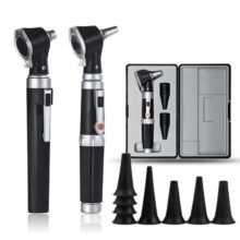 Professional Otoscopio Diagnostic Kit Medical Home Doctor ENT Ear Care Endoscope LED Portable Otoscope Ear Cleaner with 8 Tips