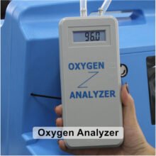 Smart Battery Oxygen Analyzer LCD Display Portable Oxygen Concentrator Purity Flow Pressure Analyzer Oxygen Density Analyzer