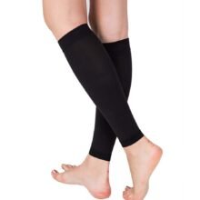 1Pair Varicose Vein Fatigue Relief Leg Warmer Compression Calf Sleeve Sock Long Stocking
