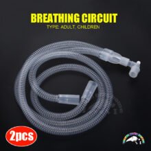 2pcs Anesthesia Breathing Circuit Corrugated Tube Anesthesia Ventilator Breathing Circuits Veterinary