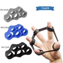 3pcs Finger Trainer Silicone Finger Stretcher Hand Exercise Grip Strength Resistance