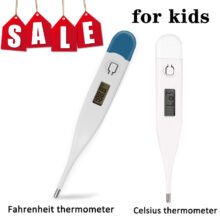 Digital Electronic Thermometer With Clear LED Digital LCD Display Waterproof Need LR41
